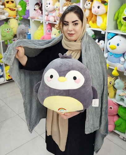 عروسک پنگوئن بالشتی پتودار اورجینال