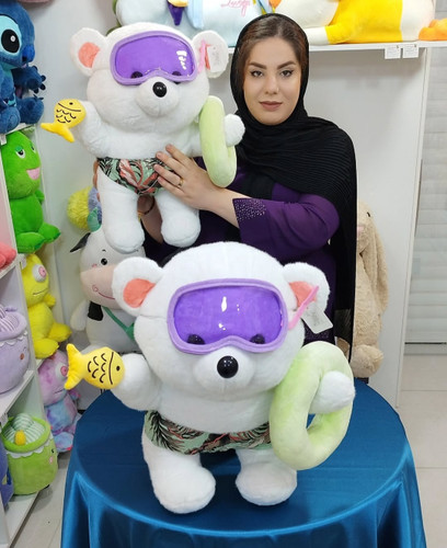عروسک خرس شناگر