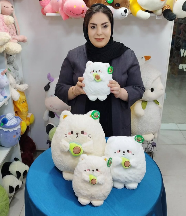 عروسک گربه آووکادو بدست