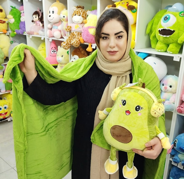 عروسک پتودار آووکادو هدفونی