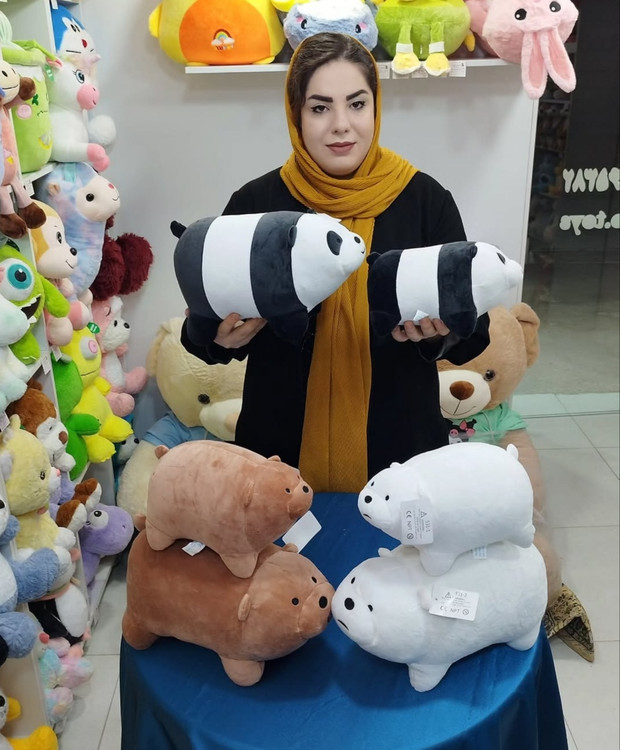 عروسک خرس های کله فندقی ۲۵ سانت