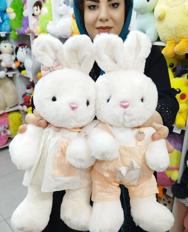 عروسک خرگوش دختر و پسر