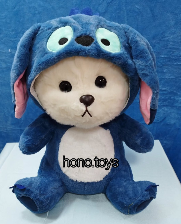 عروسک بالشتی پتودار طرح خرس لباس استیج