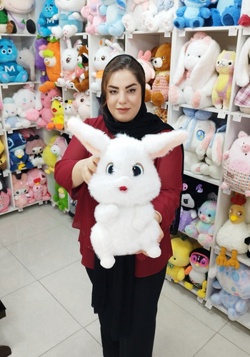 عروسک خرگوش برفی