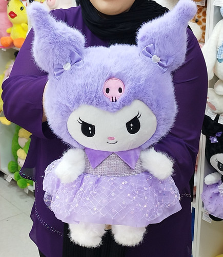 عروسک کرومی لباس بافت بنفش