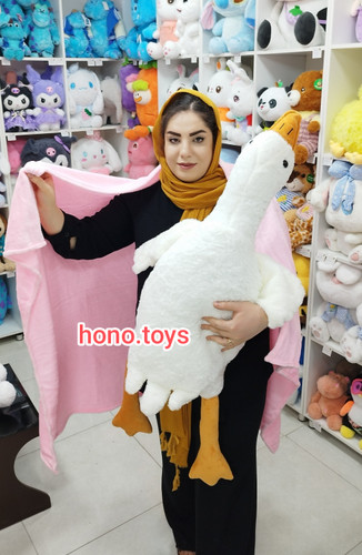 عروسک بالشتی پتودار طرح غاز خوابیده