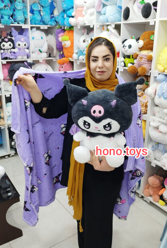 عروسک بالشتی پتودار طرح کرومی بالدار