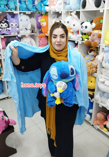 عروسک بالشتی پتودار طرح استیج اردک بدست