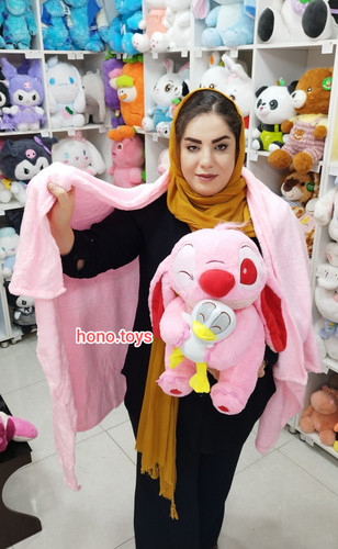 عروسک بالشتی پتودار طرح آنجل اردک بدست