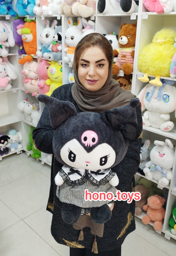 عروسک کرومی لباس چهار خونه ۴۵ سانتی